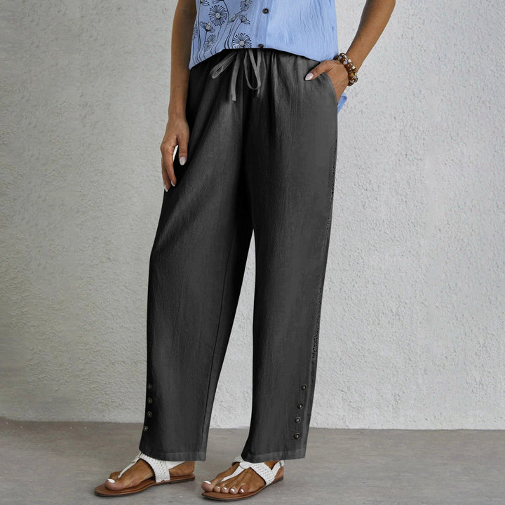 Shania - Relaxed Buttoned Trousers