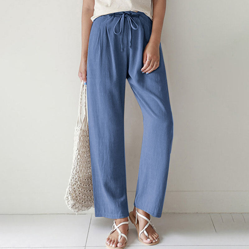Vara - Relaxed Fit Drawstring Trousers