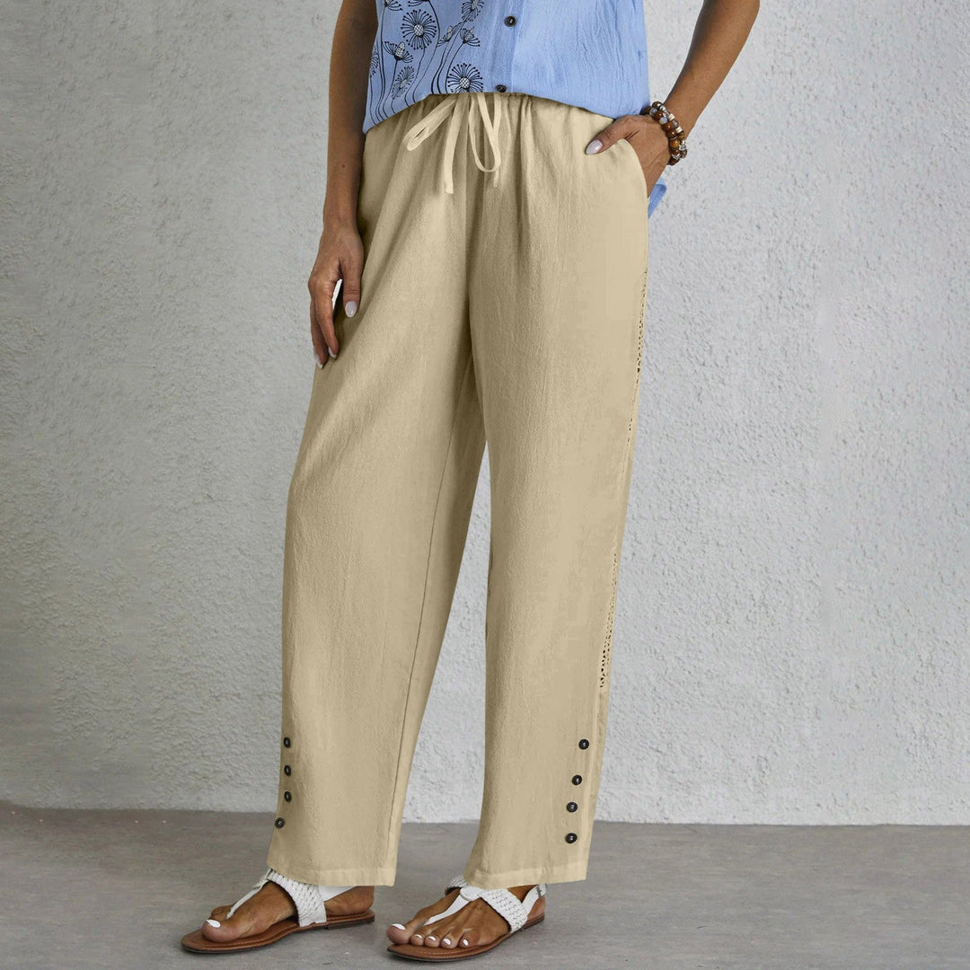 Shania - Relaxed Buttoned Trousers