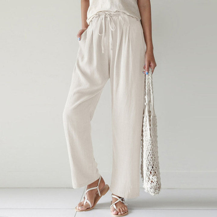 Vara - Relaxed Fit Drawstring Trousers