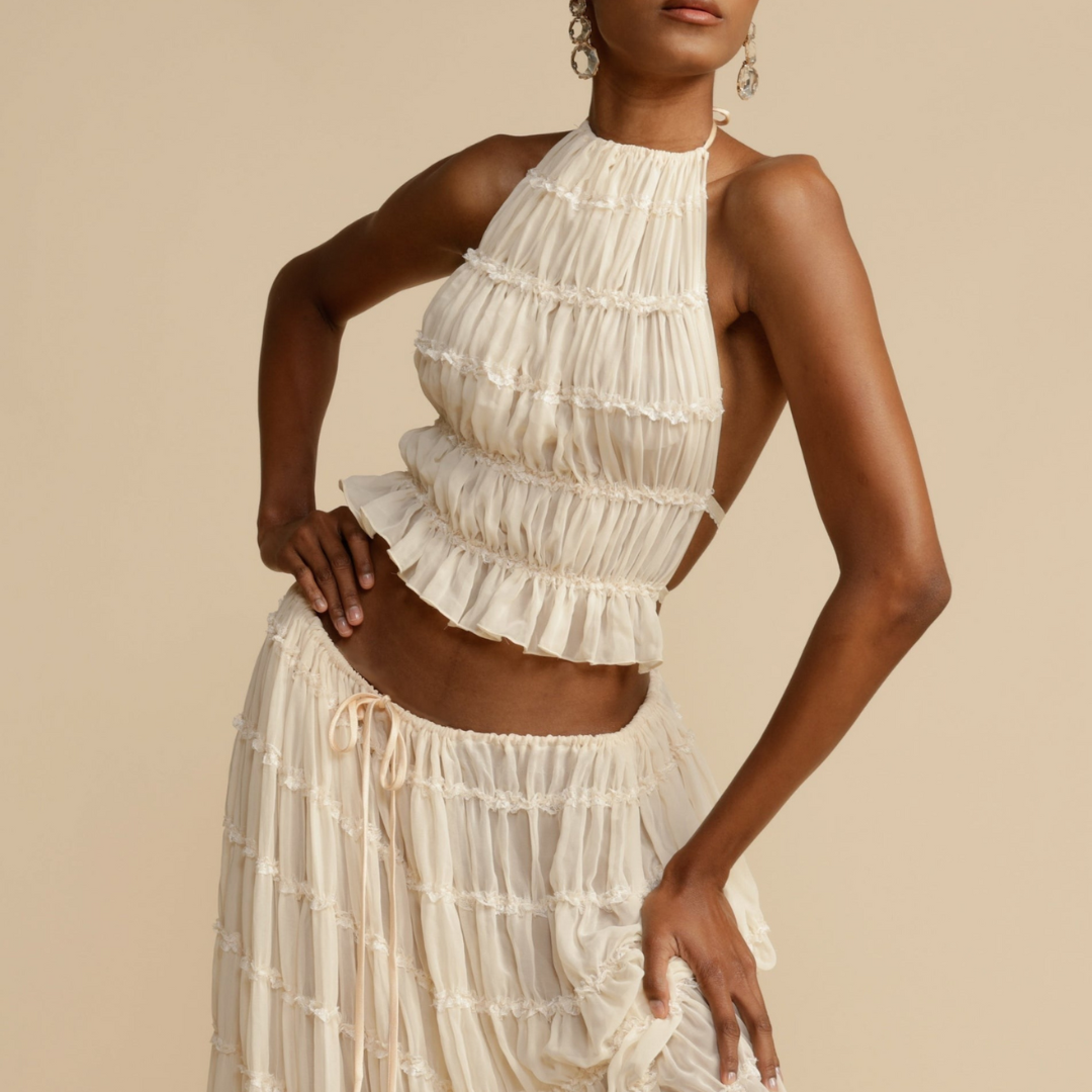 WENDY - Strap Top and Skirt Set