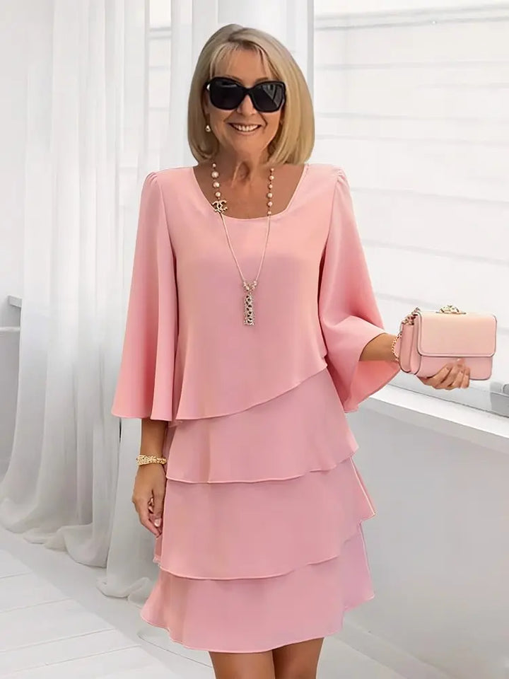 Élise | Elegant flowing dress with ruffles