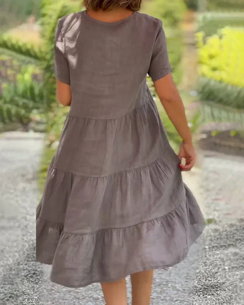 Bexley - Casual Summer Dress with V-Neck