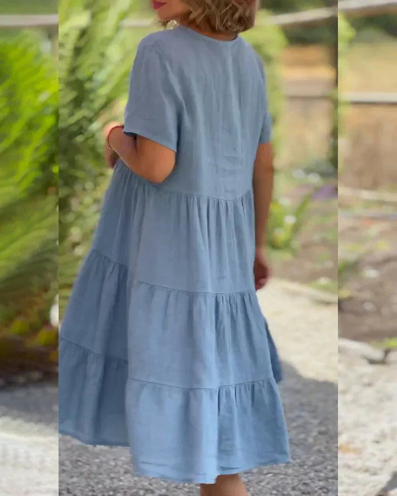 Bexley - Casual Summer Dress with V-Neck