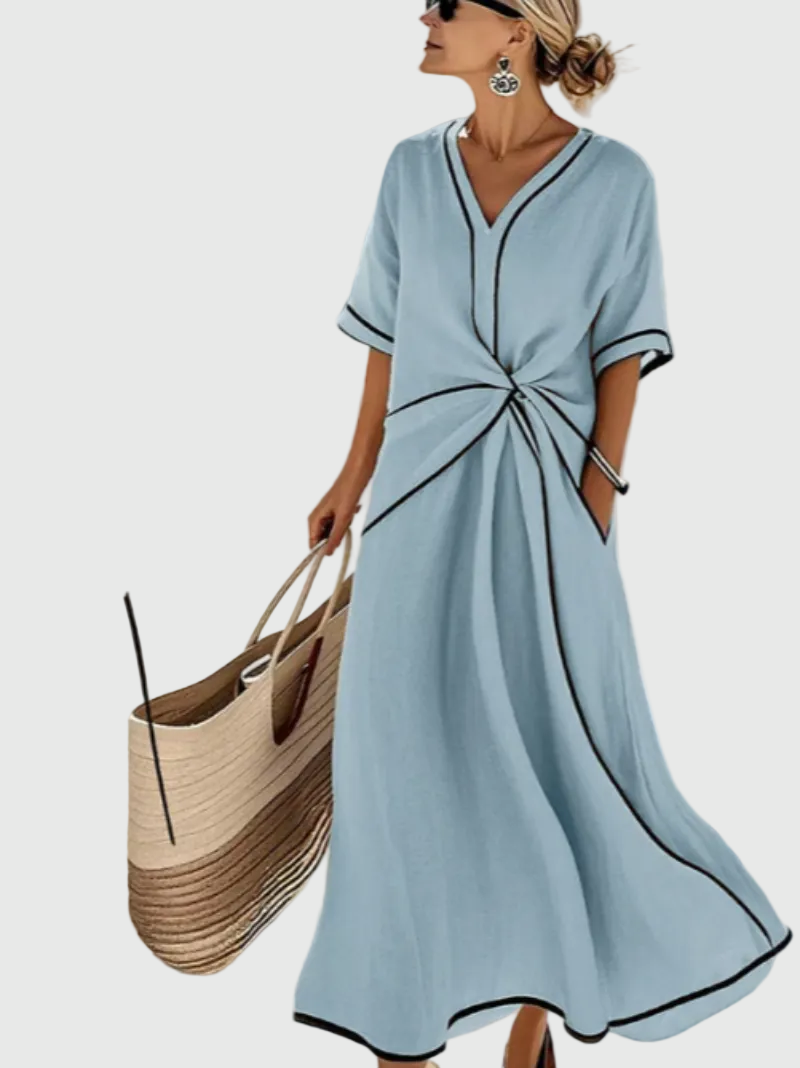 Helena | Draped Maxi Dress