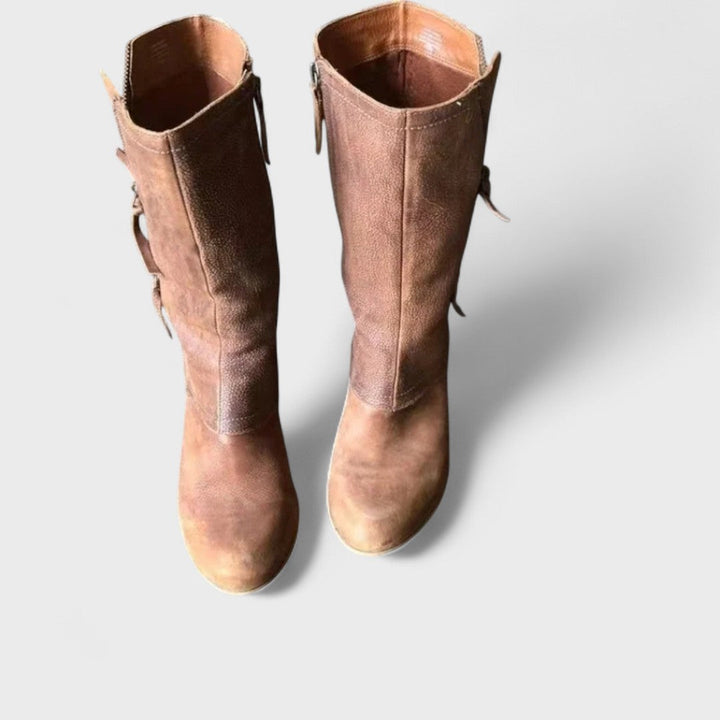 Alma - Mid-Calf Vintage Boots