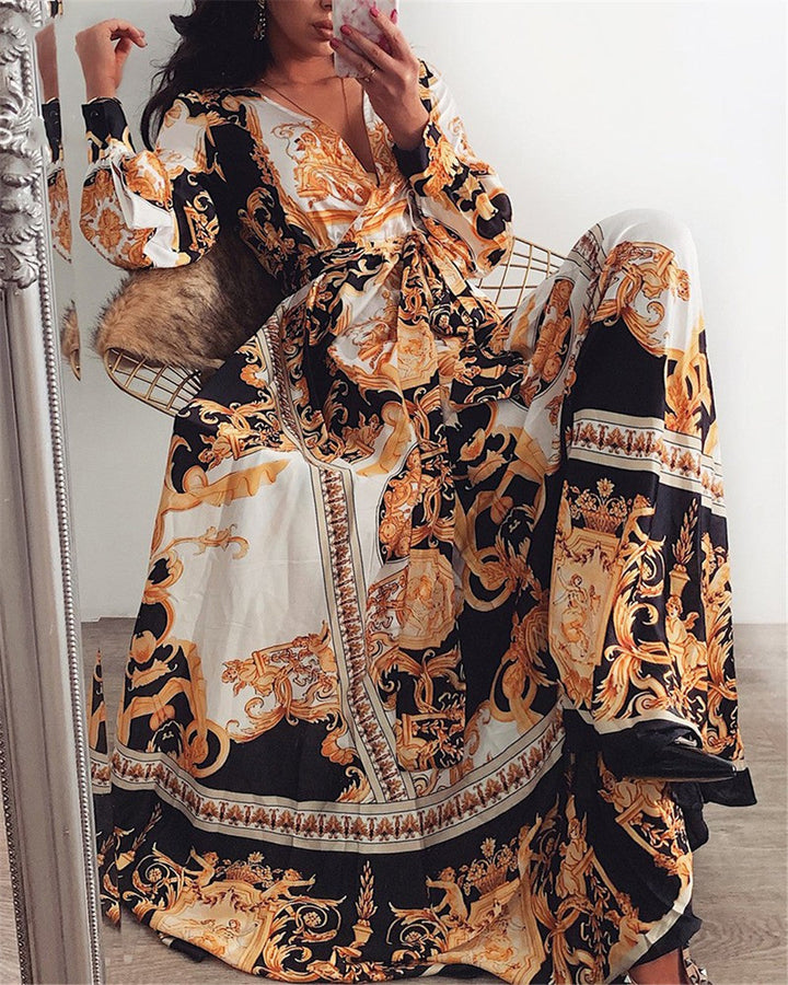 Faye - Boho Printed Dress