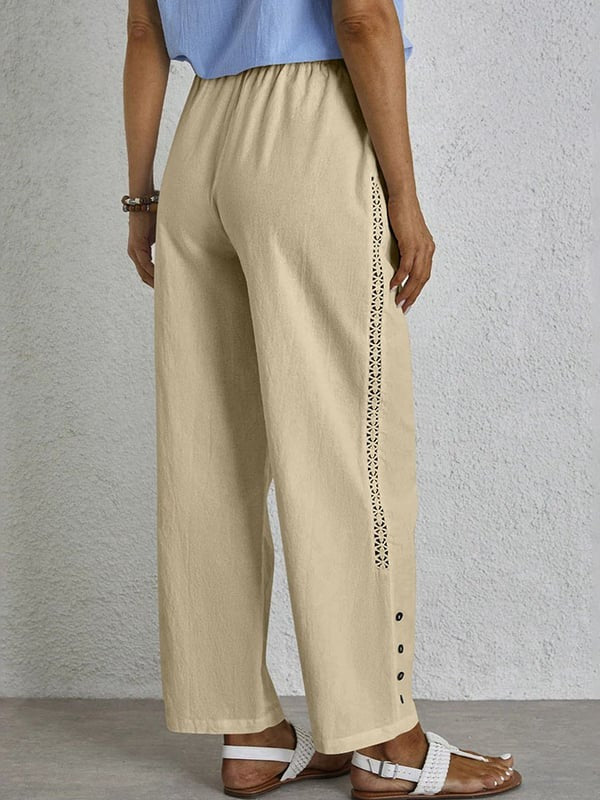 Shania - Relaxed Buttoned Trousers