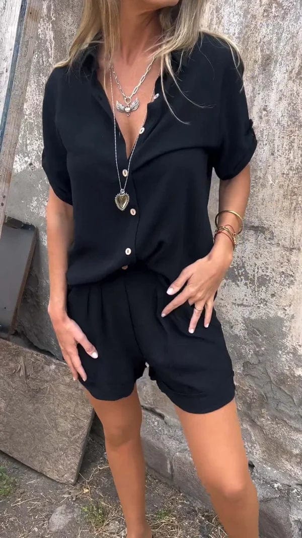 Melda - Airy Buttoned Set