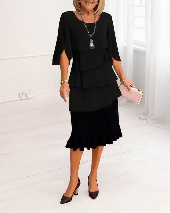 Sophie | Elegant, flowing dress with ruffles
