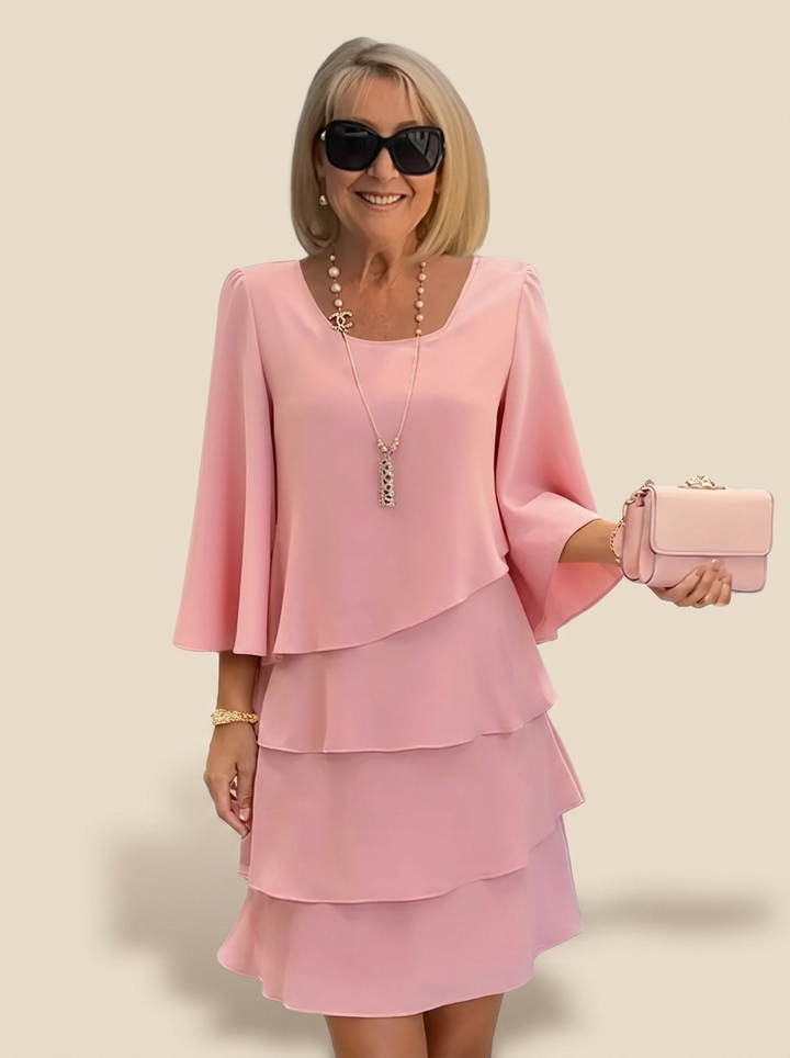 Élise | Elegant flowing dress with ruffles