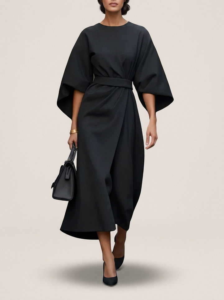 KATARZYNA | MAXI DRESS WITH KIMONO SLEEVES