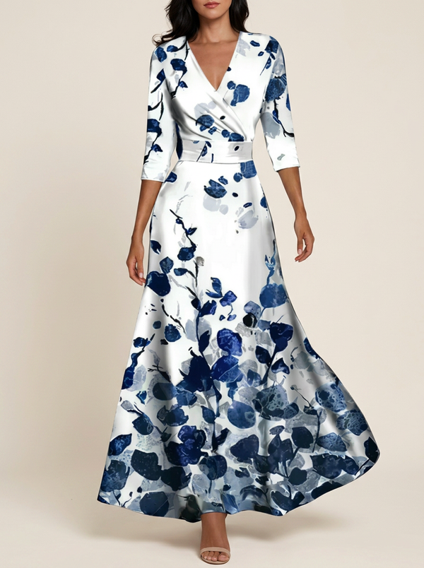 CALLA | Sculpting Floral Maxi Dress