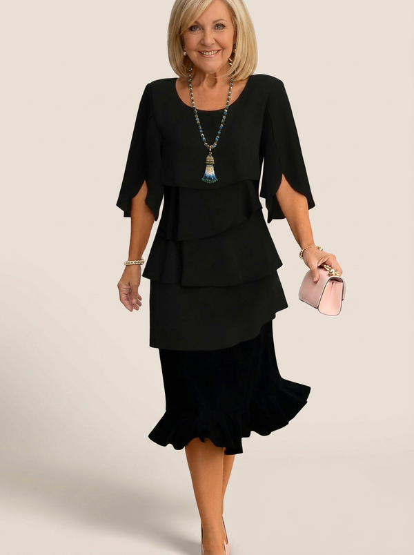 Sophie | Elegant, flowing dress with ruffles