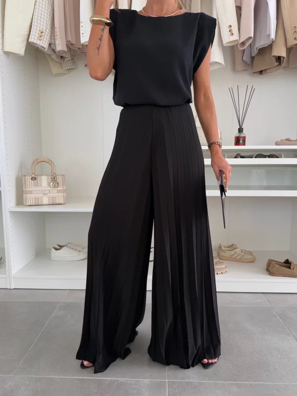 Marian - Elegant Pleated Ensemble