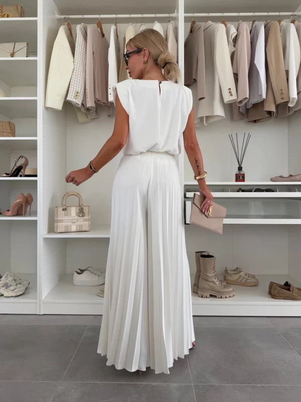 Marian - Elegant Pleated Ensemble