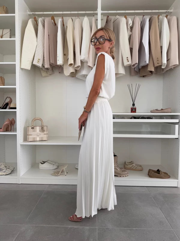 Marian - Elegant Pleated Ensemble