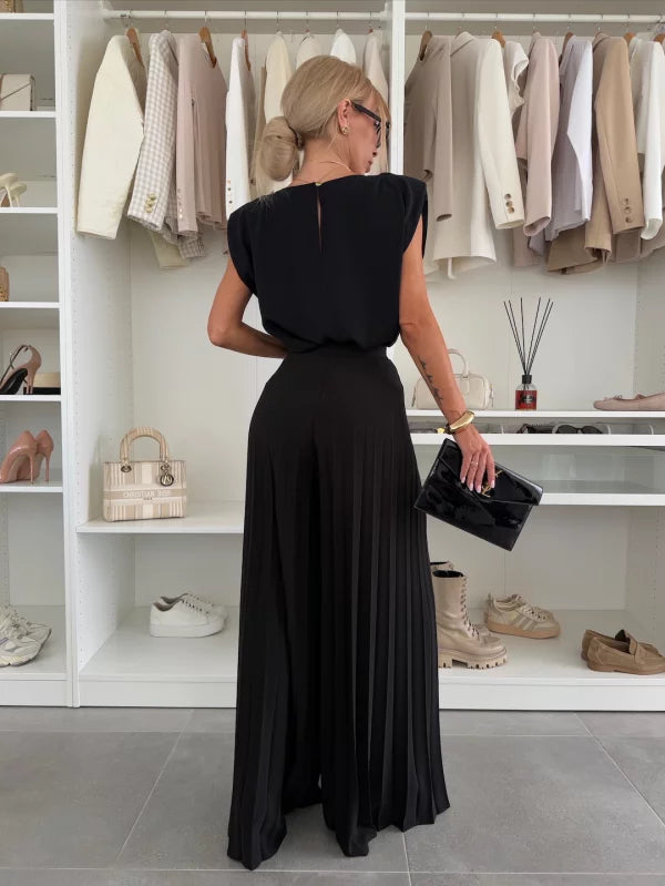 Marian - Elegant Pleated Ensemble