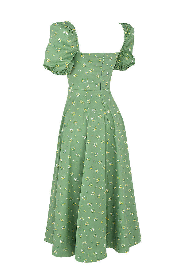 Aviana - Puff Sleeve Bloom Dress