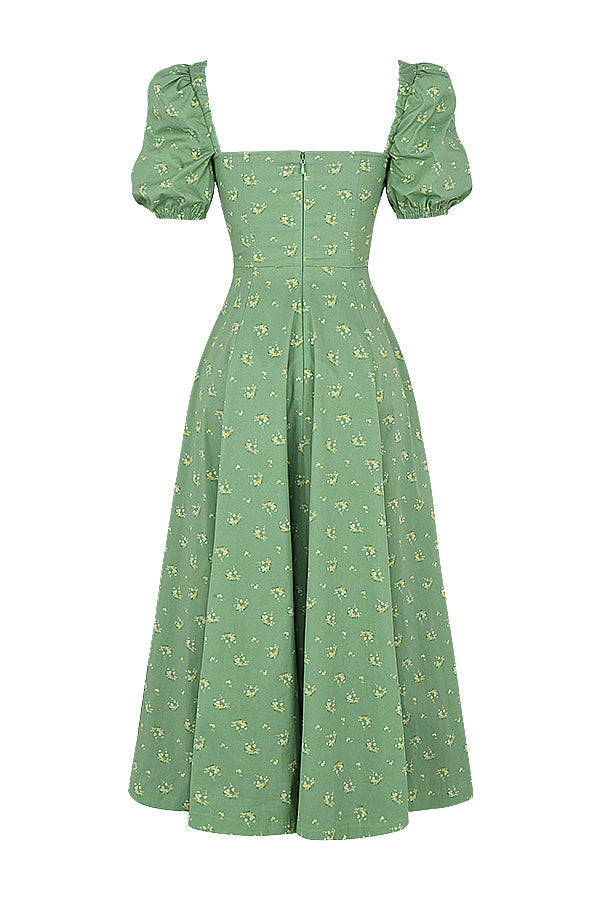 Aviana - Puff Sleeve Bloom Dress