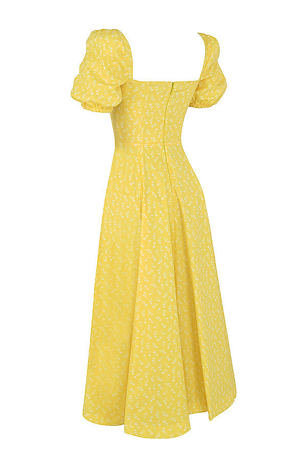 Aviana - Puff Sleeve Bloom Dress