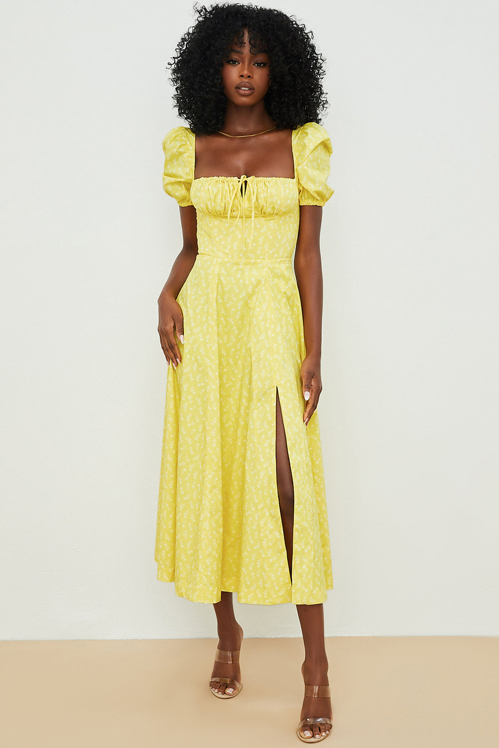 Aviana - Puff Sleeve Bloom Dress
