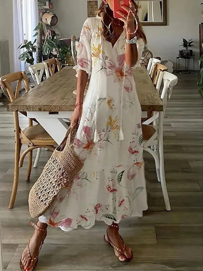 Michaela - Boho Dress with Tummy Coverage