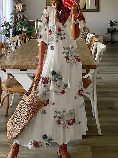Michaela - Boho Dress with Tummy Coverage